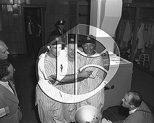 Joe Collins, Whitey Ford and Elston Howard55N0217